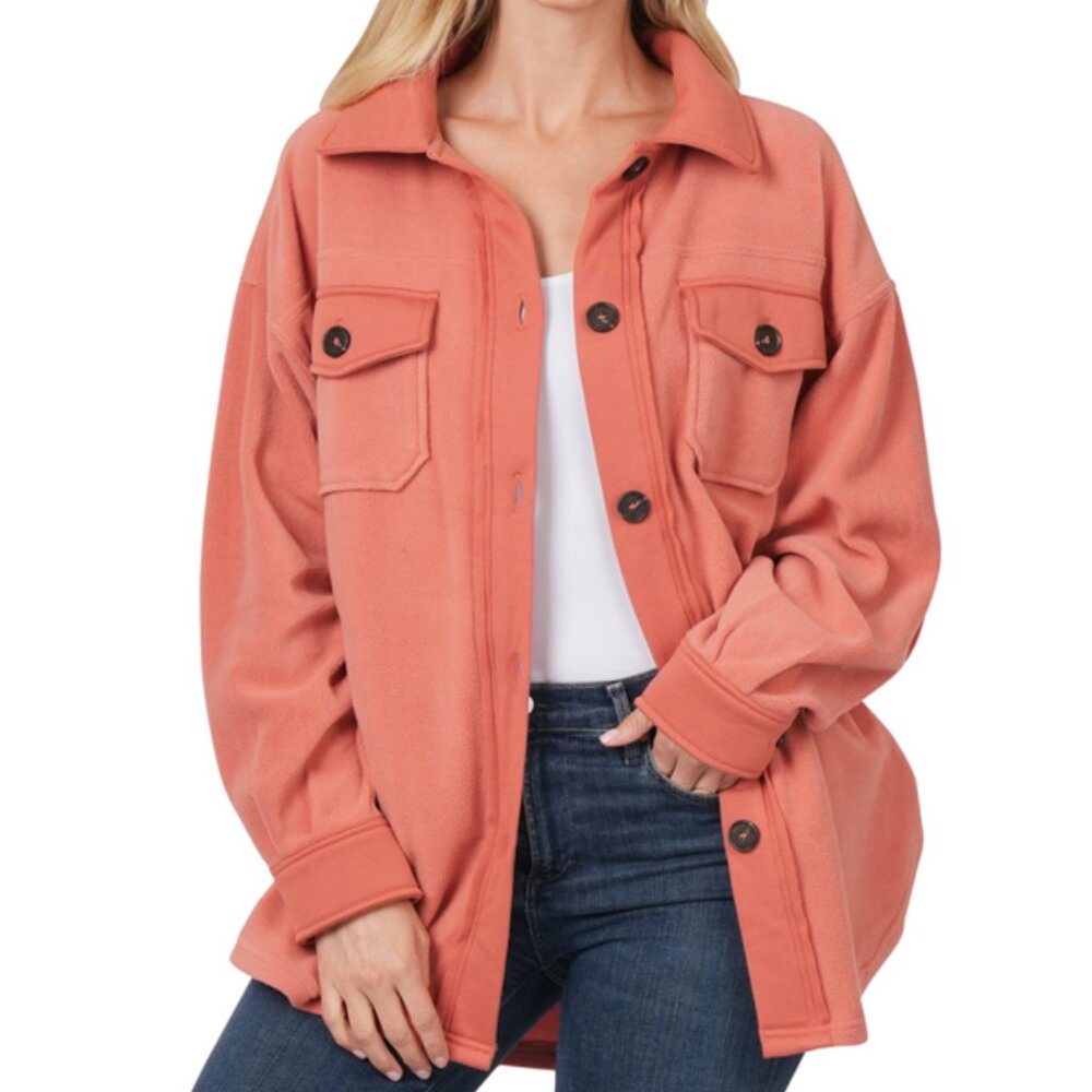 Elbow Patch Pocketed Shacket